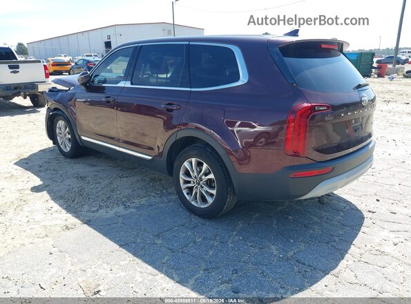 5XYP24HC0LG015076 2020 KIA TELLURIDE Бордовый Задняя левая четверть
