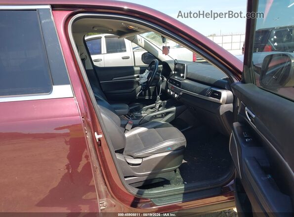 5XYP24HC0LG015076 2020 KIA TELLURIDE Бордовый Вид салона спереди