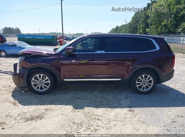 5XYP24HC0LG015076 2020 KIA TELLURIDE Бордовый 