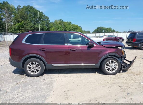 5XYP24HC0LG015076 2020 KIA TELLURIDE Бордовый Панорамный вид салона 360°