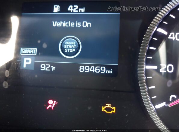 5XYP24HC0LG015076 2020 KIA TELLURIDE Бордовый 
