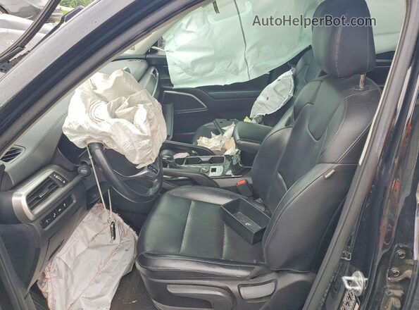 5XYP24HC0LG072717 2020 KIA TELLURIDE Черный Вид салона спереди