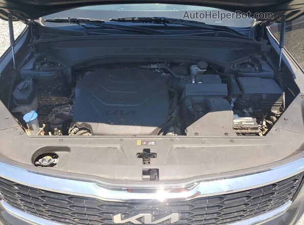 5XYP24HC1NG299692 2022 KIA TELLURIDE Black Vista del compartimento del motor