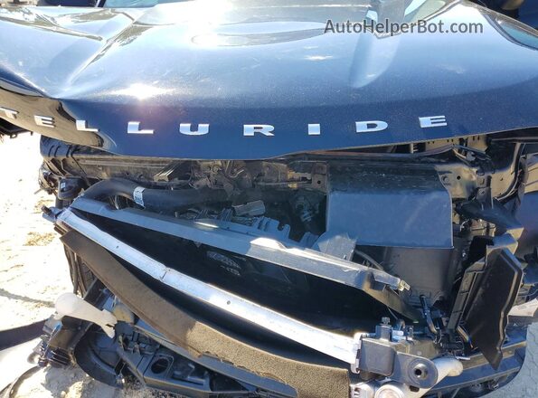 5XYP24HC4NG205661 2022 KIA TELLURIDE Black Vista del compartimento del motor