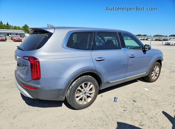 5XYP24HC4NG273782 2022 KIA TELLURIDE Blue უკანა მარჯვენა