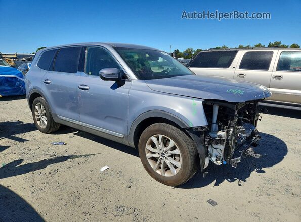 5XYP24HC4NG273782 2022 KIA TELLURIDE Blue წინა მარჯვენა