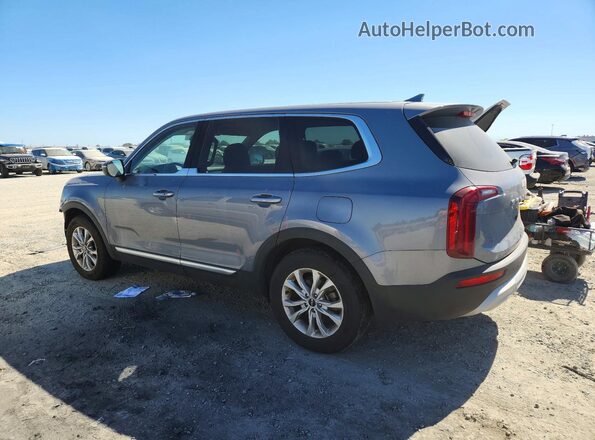 5XYP24HC4NG273782 2022 KIA TELLURIDE Blue უკანა მარცხენა