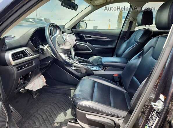 5XYP24HC6MG190949 2021 KIA TELLURIDE Серый Вид салона спереди