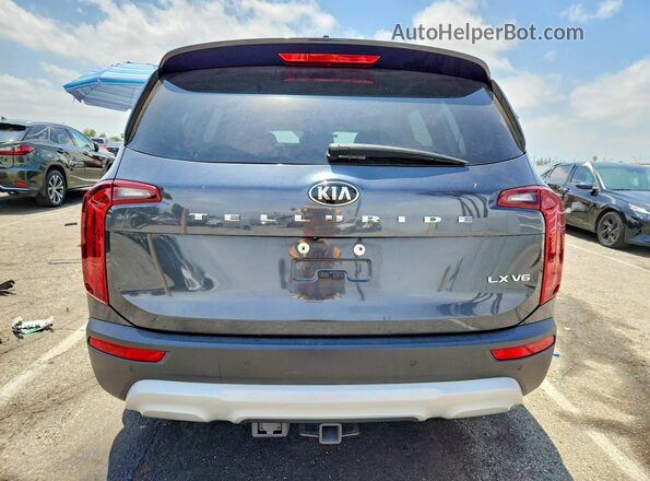 5XYP24HC6MG190949 2021 KIA TELLURIDE Серый Вид сзади