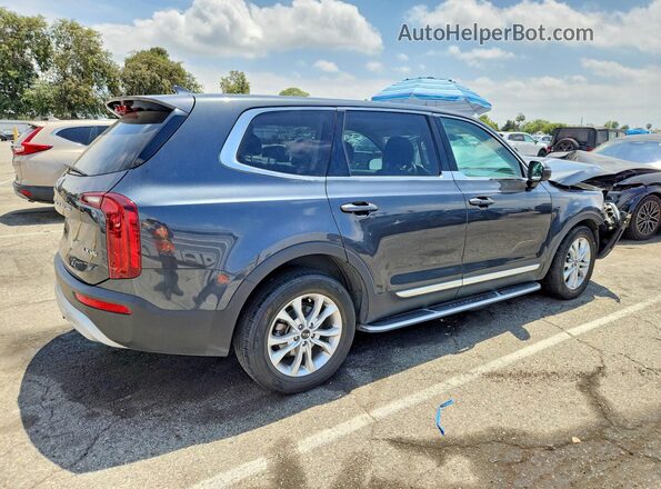 5XYP24HC6MG190949 2021 KIA TELLURIDE Серый Задняя правая четверть