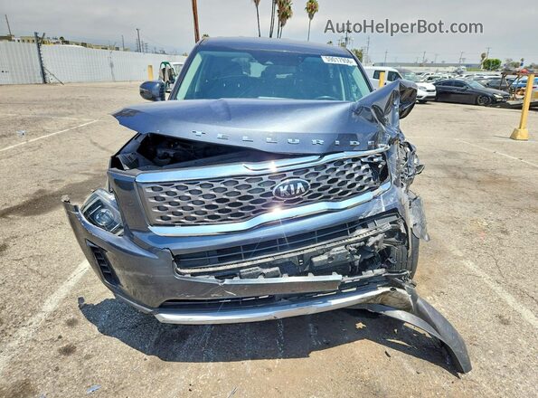 5XYP24HC6MG190949 2021 KIA TELLURIDE Серый Вид спереди