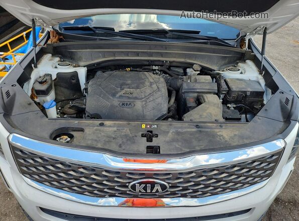 5XYP24HC7LG047054 2020 KIA TELLURIDE White ძრავის განყოფილების ხედი