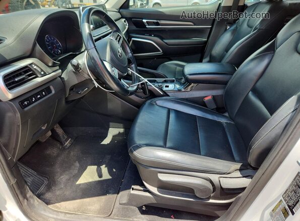 5XYP24HC7LG047054 2020 KIA TELLURIDE White წინა სალონის ხედი