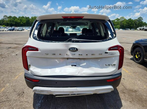 5XYP24HC7LG047054 2020 KIA TELLURIDE White უკანა ხედი