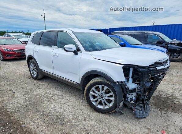 5XYP24HC9NG273714 2022 KIA TELLURIDE Белый Передняя правая четверть