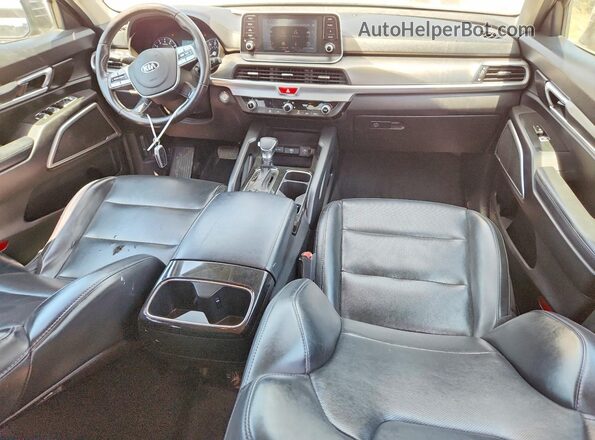 5XYP24HCXLG010354 2020 KIA TELLURIDE Gray Առջևի վահանակի տեսք