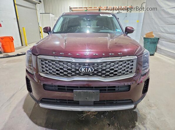 5XYP2DHC5MG111335 2021 KIA TELLURIDE Maroon Դիմացի տեսք