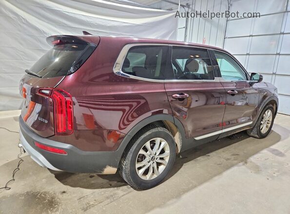 5XYP2DHC5MG111335 2021 KIA TELLURIDE Maroon Հետևի աջ