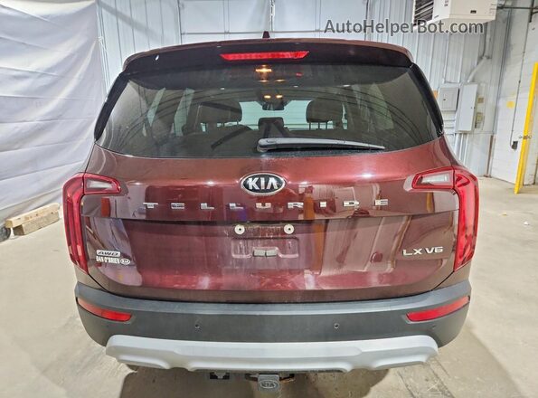 5XYP2DHC5MG111335 2021 KIA TELLURIDE Maroon Հետևի տեսք