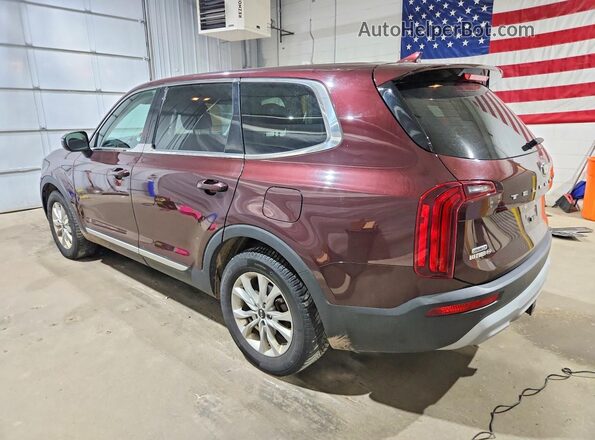5XYP2DHC5MG111335 2021 KIA TELLURIDE Maroon Հետևի ձախ