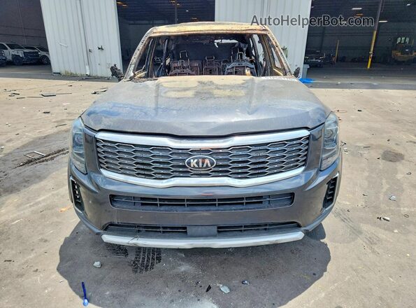5XYP2DHC6MG098434 2021 KIA TELLURIDE Gray წინა ხედი