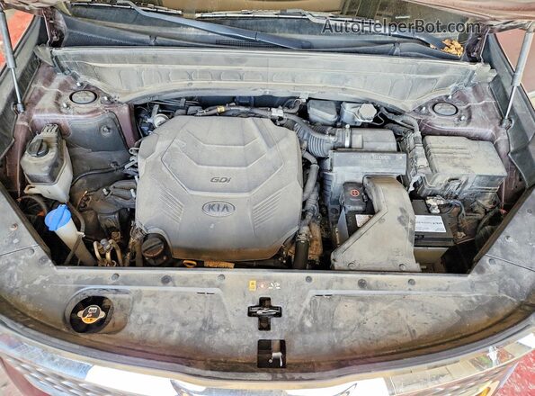 5XYP2DHC8LG048830 2020 KIA TELLURIDE Burgundy Շարժիչի բաժամունքի տեսք