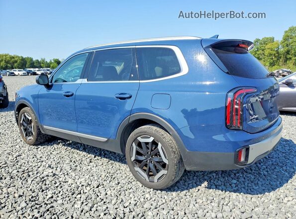 5XYP34GC0PG351797 2023 KIA TELLURIDE Blue Trasero izquierdo