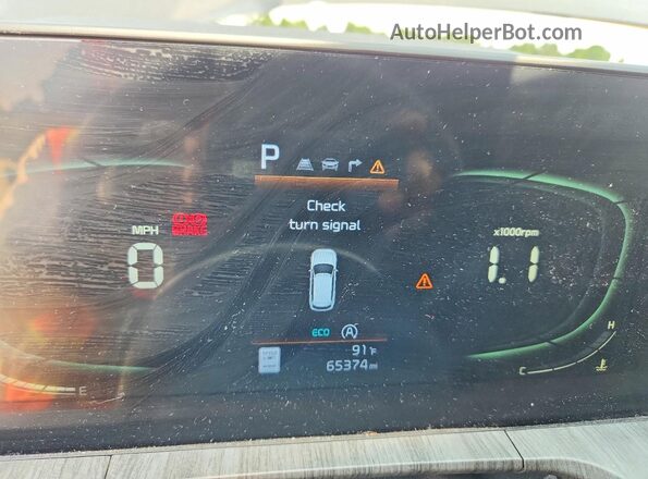 5XYP34GC2PG354958 2023 KIA TELLURIDE Brown Instrument cluster view