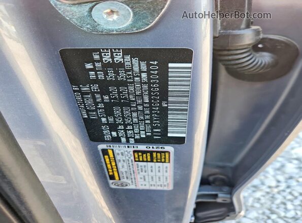 5XYP34GC2SG630404 2025 KIA TELLURIDE Silver VIN კოდის სტიკერის ხედი