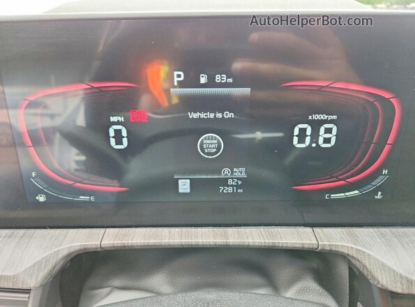 5XYP34GC3RG511920 2024 KIA TELLURIDE White Вид щитка приладів