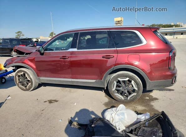 5XYP34GC5RG482291 2024 KIA TELLURIDE Burgundy Trasero izquierdo