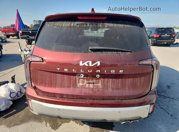 5XYP34GC5RG482291 2024 KIA TELLURIDE Burgundy Vista trasera