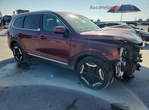 5XYP34GC5RG482291 2024 KIA TELLURIDE Burgundy Delantero derecho