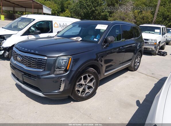 5XYP34HC0LG002292 2020 KIA TELLURIDE Gray Front left