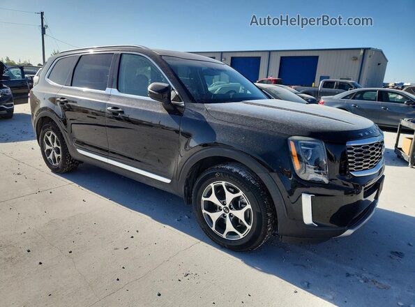 5XYP34HC4LG017670 2020 KIA TELLURIDE Черный Передняя правая четверть