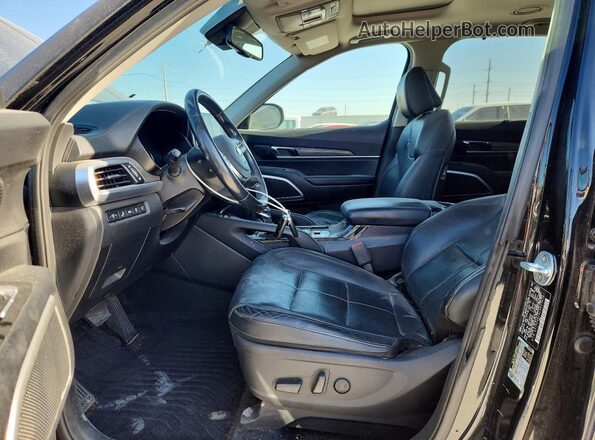 5XYP34HC4LG017670 2020 KIA TELLURIDE Черный Вид салона спереди