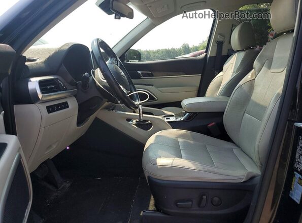 5XYP34HC4LG039006 2020 KIA TELLURIDE Черный Вид салона спереди
