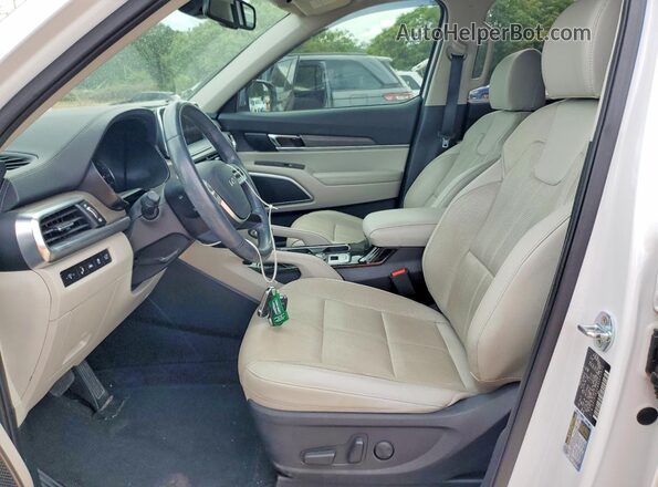 5XYP34HC4NG207973 2022 KIA TELLURIDE Белый Вид салона спереди
