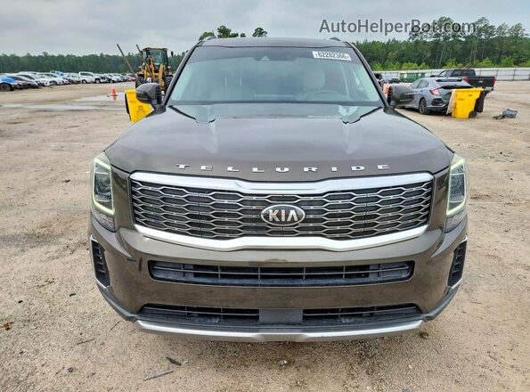 5XYP34HC6MG111311 2021 KIA TELLURIDE Green Vista frontal