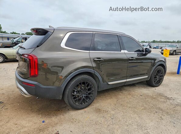 5XYP34HC6MG111311 2021 KIA TELLURIDE Green Trasero derecho