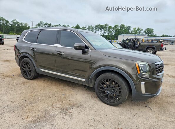 5XYP34HC6MG111311 2021 KIA TELLURIDE Green Delantero derecho