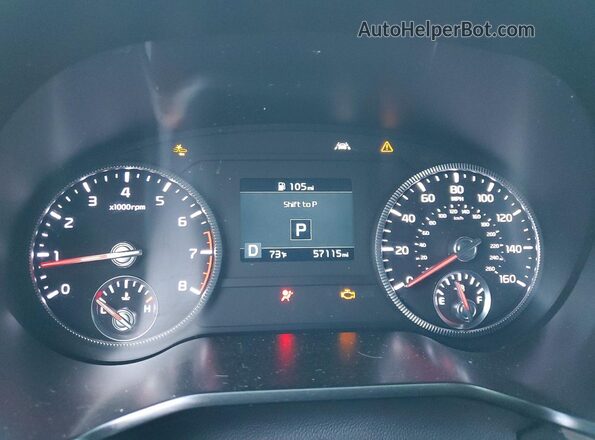 5XYP34HC8LG052227 2020 KIA TELLURIDE White Vista del cuadro de instrumentos