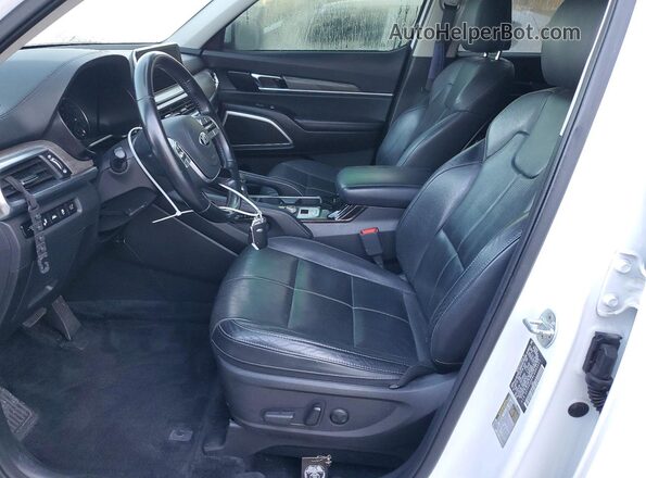 5XYP34HC8LG052227 2020 KIA TELLURIDE White Vista interior delantera