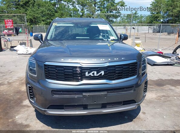 5XYP34HCXNG292141 2022 KIA TELLURIDE Gray Вид задньої частини салону