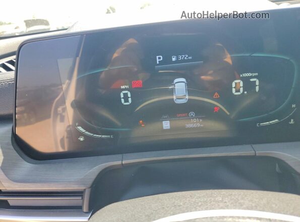 5XYP3DGC1PG401459 2023 KIA TELLURIDE White Вид щитка приладів