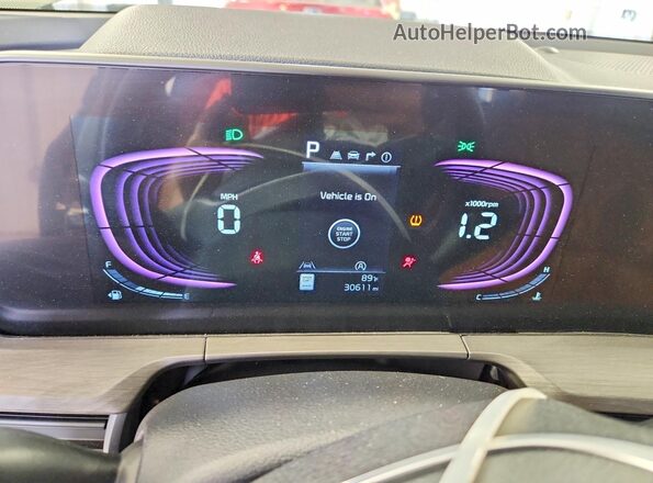 5XYP3DGC1RG536282 2024 KIA TELLURIDE Green Vista del cuadro de instrumentos