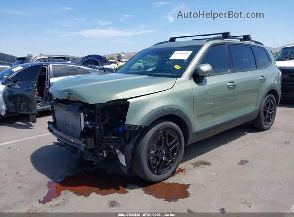 5XYP3DGC3RG534288 2024 KIA TELLURIDE Зеленый Передняя левая четверть