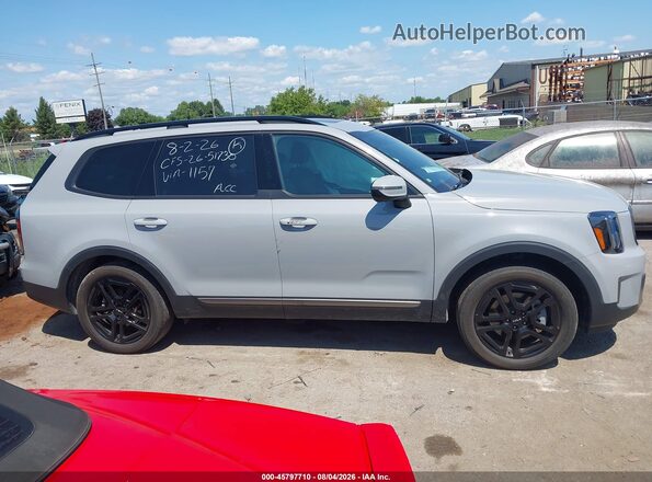 5XYP3DGC4PG381157 2023 KIA TELLURIDE Gray უკანა სალონის ხედი
