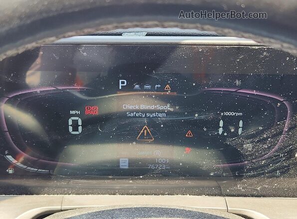 5XYP3DGC6PG339444 2023 KIA TELLURIDE Black Вид щитка приладів