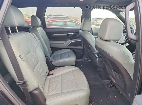 5XYP3DGC8PG336299 2023 KIA TELLURIDE Black Vista de los asientos traseros